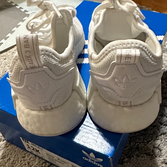 Adidas All-White NMD R1 12 Toddler EUC - Picture 2 of 6
